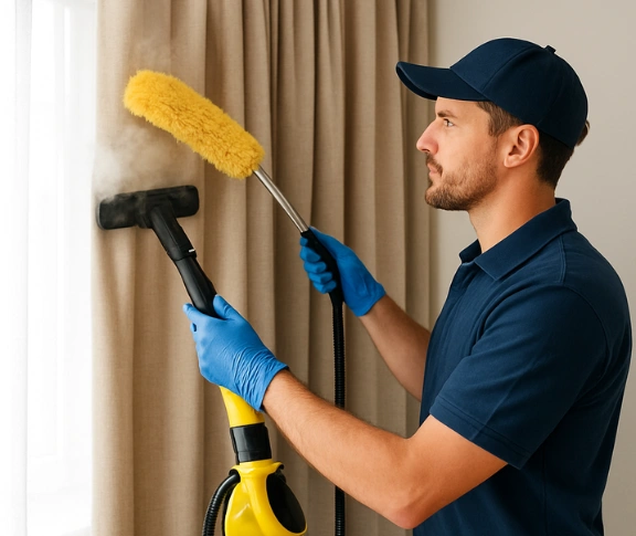 Trusted blind cleaning technician Matty Curtain Cleaning annerley QLD