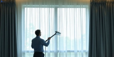 Commercial drapes cleaning service annerley hotels offices